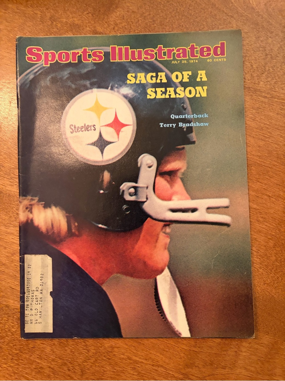Sports Illustrated Swim Vintage Football Cover — Black, Yellow, Red